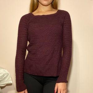 American Eagle Purple Sweater with Zipper
